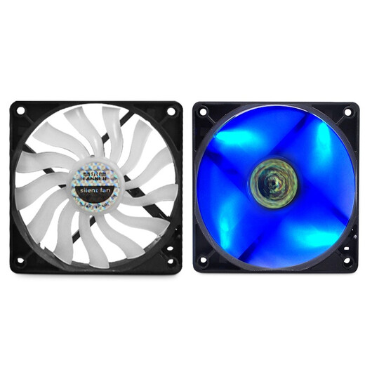Huierde [Kaufen Sie eine kostenlos] Xiaoyue S12015 LED Soft Light 4Pin PWM Intelligente Geschwindigkeitsregulierung Ultra-dünner Luftvolumen-Chassis-Lüfter 12 cm Glitter 12015 Lüfter