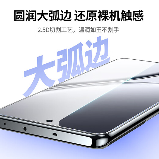 绿联适用真我/neo7/gt6钢化膜真我neo7/gt6手机膜realme无孔高清全屏防指纹手汗防爆贴膜2片65120