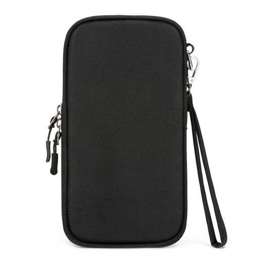 Bolsa de identificación de Renjuyi Nuevo viaje de viaje RFID Caso de protección de pasaporte Estilo de negocios Bolsa de tarjeta de almacenamiento portátil multifunción Negro