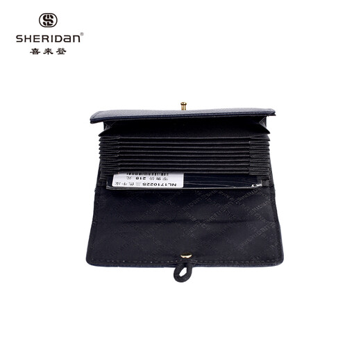 Sheridan Sheraton Kartenbeutel, modische Top-Layer-Kowide, lange Multi-Karten-Gutschein-Brieftasche, große Kapazitätsmodik-Clip-Kartenabdeckung, Blau