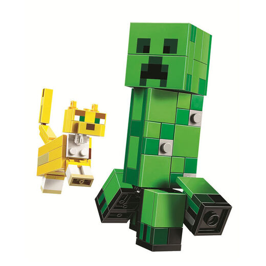 Botong Dream My World Building Blocks Führung Keramik Steve Crawler Leopard Katze Baugruppe Building Block Spielzeug Steve 11166