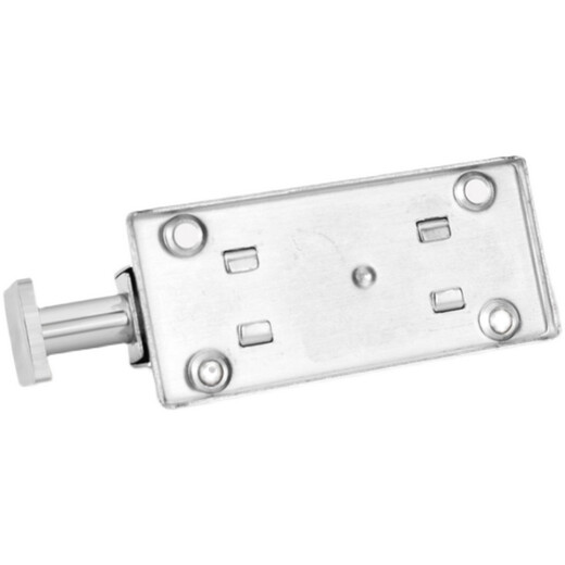 XMSJ automatic rebound latch spring stainless steel door lock door buckle door bolt old-fashioned door bathroom rental room exposed installation 6 inches black length 12*width 0mm round