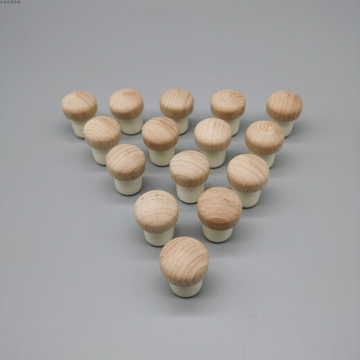 Thai Elephant brand soda water bottle cap Elephant soda water sparkling water bottle stopper Thai Elephant soda water sealed red wine bottle stopper New mushroom type soda water wooden cap stopper 24 pieces