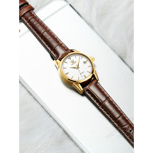 Oliver Switzerland zertifiziert brandneue Uhr für 2025 für die mechanische Watch Light -Luxus -Nische -Uhr -Uhr -Uhr -Top Ten Ten Ten Ten Gürtel 6629 braune Leder schwarze Frauen ()
