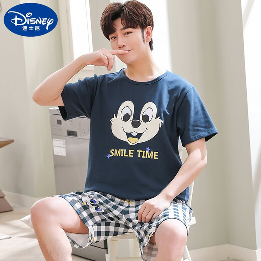 
Disney (Disney) big children's pajamas boys 12-15 years old, thin cotton short-sleeved shorts summer teenagers and junior high school students' home clothes dark gray Q1342 Garfield short-sleeved M size: 140-152CM 60-80Jin [Jin equals 0.5 kg]