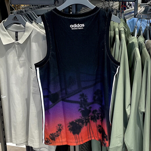 
Adidas Sleeveless T-shirt Men's 2025 Summer New Sportswear Breathable Basketball Training Top Vest JI9762 JI9761 Deep Indigo 2XL