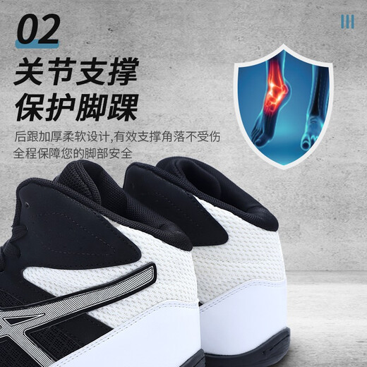 KUANG QUAN boxing shoes for men and women wrestling shoes rubber sole professional competition squat shoes Muay Thai fighting Sanda training fighting shoes New white gray 42