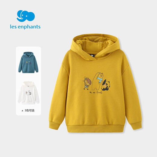 Liady Room Kinderbekleidung Jungen und Mädchen Kapuze -Sweatshirt Cartoon Buntes Fleece Top Winter Dunkelblau 120 cm/6 Jahre alt