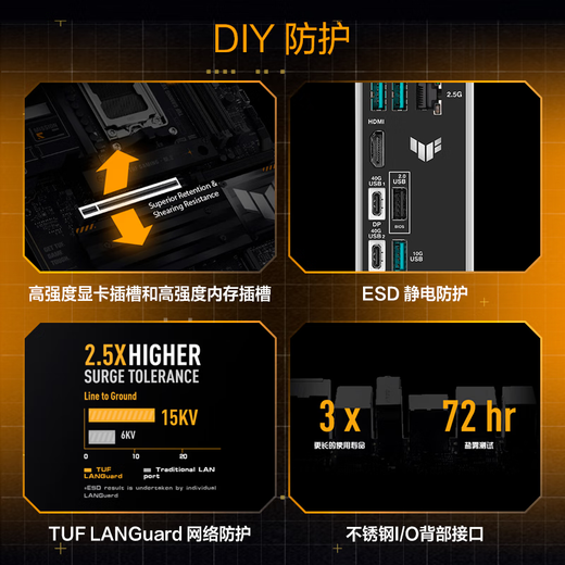 Asus x870e Hero/ Rog x870-A Wi-Fi Snow Blowing Motherboard +AMD 9950x3d/ 9900x3d/ 9800x3d Материнская плата установлена ​​CPU TUF Gaming x870-плюс Wi-Fi R7