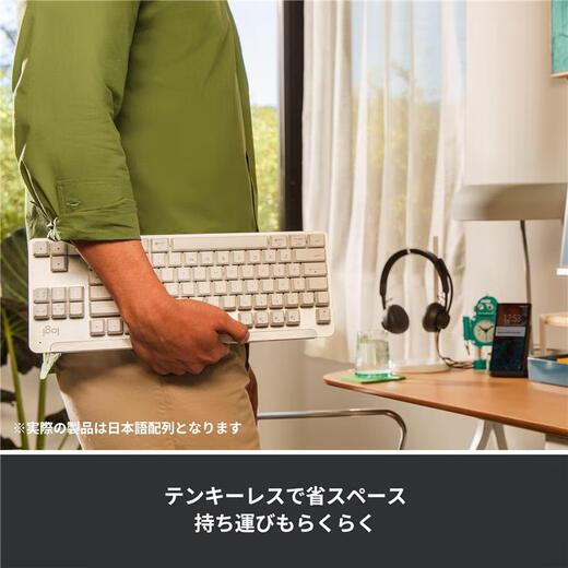 LOGICOOL Visitor Low Shelves Logicool Wireless Mechanical Keyboard TTC Made Red Axis Linear Bluetooth Direct Connect Portable Japanese Configuration No Numeric Keyboard K855RO Pink