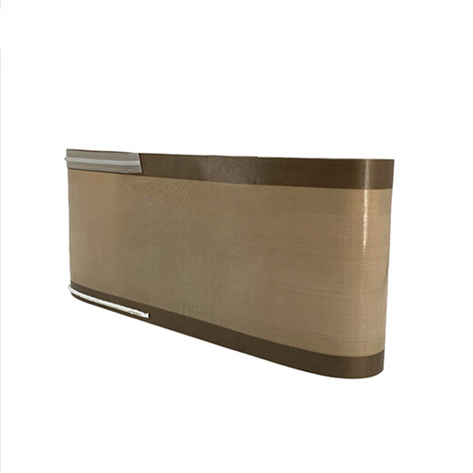 Teflon high temperature cloth conveyor belt PTFE microwave dryer wear-resistant belt Teflon conveyor belt 0.65mm thick white glossy anti-hemp anti-adhesive composite machine belt