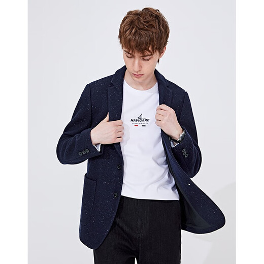 Navigare Italian dinghy men's suit wool suit warm and stylish casual suit Navy XL 52