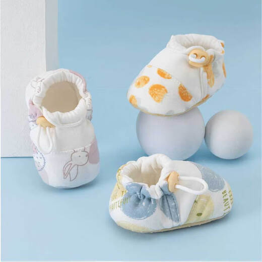 Kaninchen Big Wen Babyschuhe 0-6-12 Monate bis 1 Jahre alte Frühlings- und Sommer-Vier-Jahreszeiten-Stil für Männer und Frauen Kleinkinder und weiche Sohlen, bevor Kleinkinder das lächelende Gesicht blau fallen (vier Jahreszeiten) 12 cm in der Länge (vorgeschlagen 0-12 Monate).