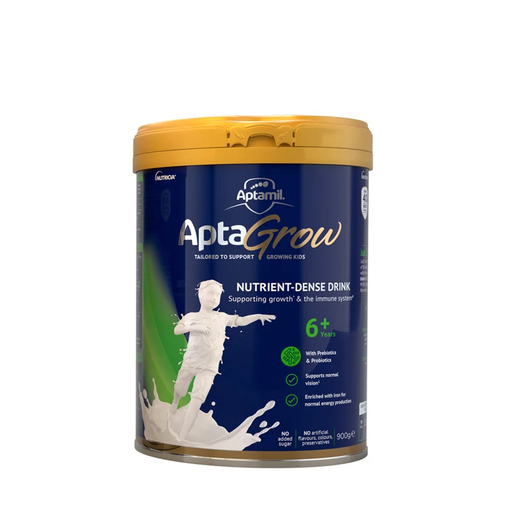 爱他美（Aptamil）幼儿童学生高钙成长奶粉900g 含VA+叶黄素 新西兰原装进口 6+段 1罐  保质期25年10月