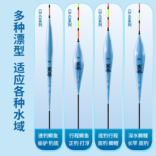 Kawasawa fishing float set high sensitivity bold eye-catching float novice crucian carp float CB06 1-3 with float box
