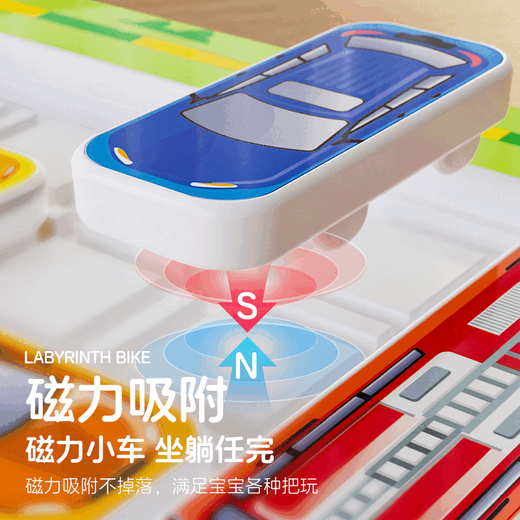 Yueyue Puzzle Moving Car fuera del almacén Magnetic Huarong Road Road Road Road Road Road Children's Tensin Training Intelligence Toys [sin modelo magnético] Cuanto más trabaje, más inteligente eres, más inteligente eres. Huarong Road Set Full Set + 15 autos + 350 Tarjetas de preguntas