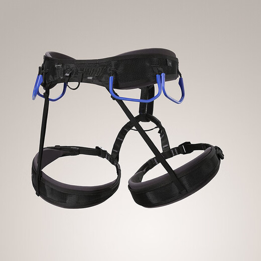 ARC TERYX Men's Outdoor Mountaineering Equipment KONSEAL Lightweight, Sturdy and Wear-Resistant Elastic Rock Climbing and Ice Climbing Multifunctional Safety Belt Black Black XS