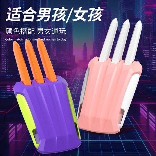 MAILE KID Carrot Knife Wolverine Claw Retractable 3D Gravity Unzip Claw Knife Children's Toys Boys and Girls New Year Birthday Gift