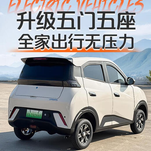 Xingpeng Haiou's new four-wheel electric vehicle small household ladies' scooter petrol-electric air-conditioning new energy four-wheel battery vehicle lithium battery flagship 60V200 type + heating and cooling air conditioner