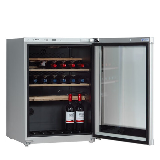 Bosch household large capacity oak wine rack refrigerator living room constant temperature red wine cabinet KTW18V80TI 43 pieces 145L