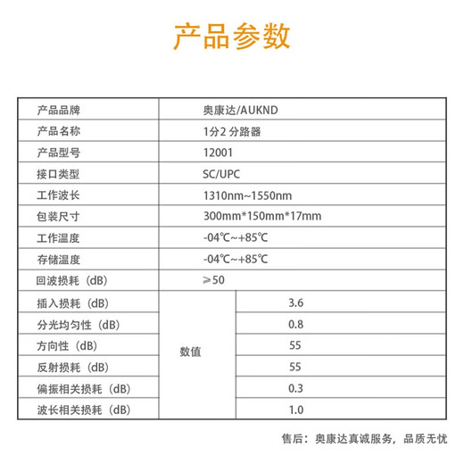 
Okonda Telecom level 1 point 2 fiber splitter Optical splitter Single mode square head SC/UPC Armored fiber splitter One point 2/4 pigtail splitter SC fiber splitter 1 point 2 12001B 2 meters