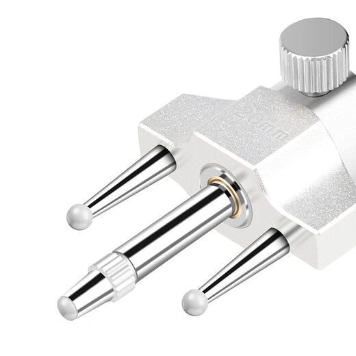 Three-quantity digital display radius gauge diameter measuring instrument r angle gauge radian gauge measuring roundness gauge arc surface gauge R gauge JD385 range 0-12.7mmR5-R700