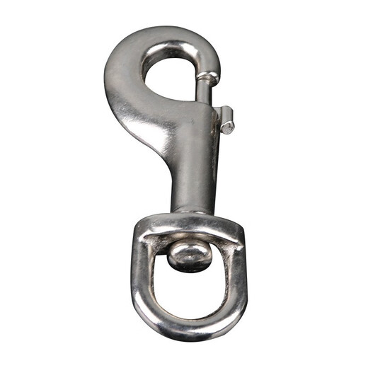 Dog buckle lock buckle horse steel dog leash swivel buckle large dog rope buckle safety buckle carabiner dragon dance buckle medium size (65g) + No. 6 lock