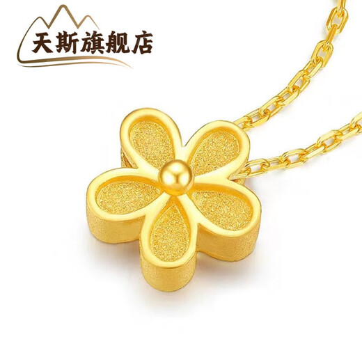 Tiansi Shenzhen Shuibei Gold 999 Pure Gold Small Waist Pendant 3D Hard Gold Fu Brand Necklace Imitation Gold Internet Celebrity Gift