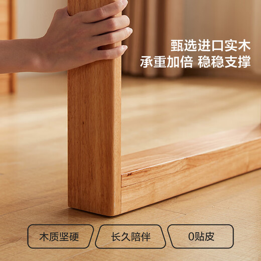 Lin's home retractable sideboard dining table integrated solid wood storage cabinet against the wall small apartment Xiaoman series PK5T