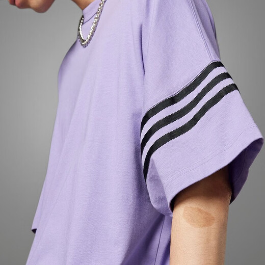 阿迪达斯 （adidas）三叶草短袖男装2025夏季新款时尚百搭纯棉透气运动T恤衫HM1874 HR3291 XS