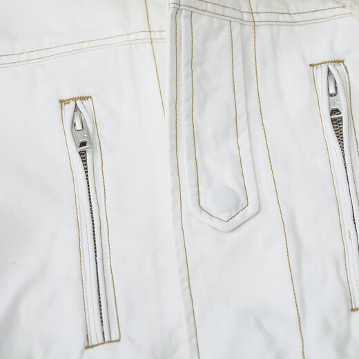 AKCLUBAK Men's Light Retro French F-2 Field Windbreaker Jacket 2106923 White XL