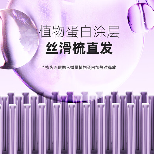 Lena straight hair comb negative ions, curling comb inner buckle, mini portable bangs perm comb, fluffy artifact styling comb, short hair straightening electric comb New Year's gift F7S 70 million negative ions, smooth with one comb