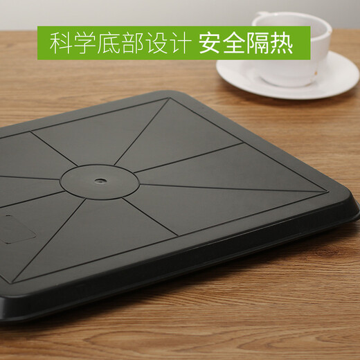 DiCi dinner plate plastic tray rectangular commercial restaurant catering serving plate non-slip burger shop fast food large tray coffee plaid 1 piece