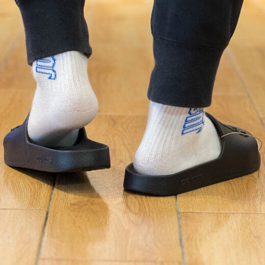 阿迪达斯 （adidas）拖鞋男鞋女鞋2025夏季外穿户外沙滩鞋一字凉鞋轻便休闲鞋溯溪鞋 IF7371黑色 40.5