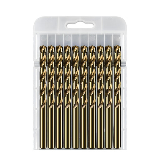 Xin Gong twist drill bit set straight handle multi-functional alloy drill bit collection stainless steel drilling special hand electric drill hole drill drilling diameter 3mm 10 pieces