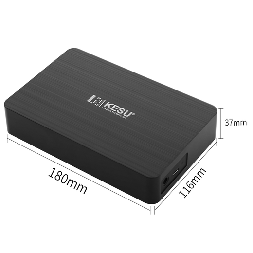 KESU Mobile Hard Drive Desktop Hard Drive Type-C3.1 High Speed ​​Encryption Large Capacity 22TB Fashion Black
