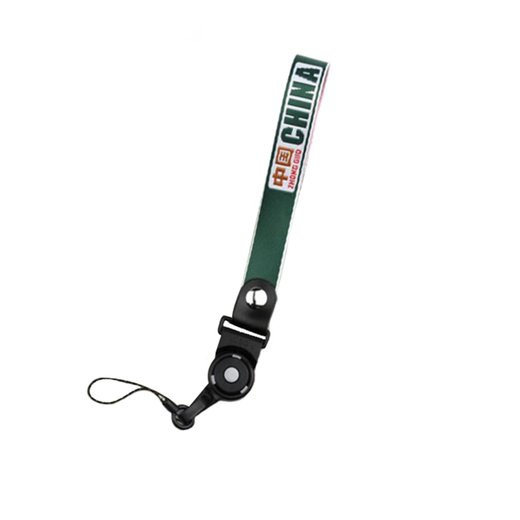 Baili mobile phone accessories China CHINA Fashion Nylon Mobile Phone Lanyard Short Hanging Chain Wrist Halve Neck Key Pendant Military Green Short Model