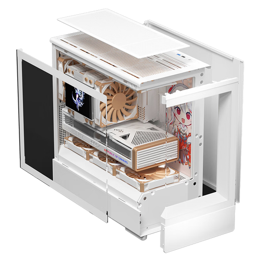 Patriot Xingcan Xiaolan настольный компьютер игровая консоль для киберспорта комната с видом на море поддерживает 240 шасси MATX с водяным охлаждением Xingcan Xiaolan White + вентиляторы Aurora Z13 4 положительных и 3 обратных