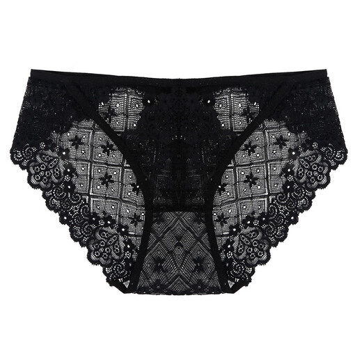 Yan Beiwei [6 Pakete] Spitzenunterwäsche weibliche transparente junge Frau ausgehöhlten Damen Pure Desire Style All Black Sorts Black 219+6867+562+158+704+687 L [Vorschlagen Gewicht 110-130jin [Jin gleich 0,5 kg]]