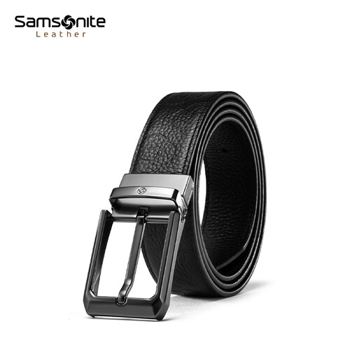 新秀丽（Samsonite）新秀丽男士皮带腰带男高端休闲针扣牛皮皮带礼盒生日礼物NQ19040