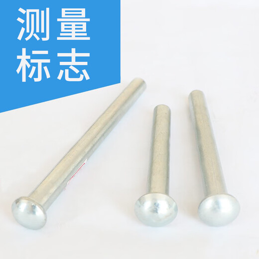 Wenzhi Straight Gaspanized Siedlungsbeobachtungspunkt -Siedlung Nagel Beobachtungsmarke Punktmessung Überwachung Siedlungsmarke verzinkt 12200 mm direkte Siedlung 10