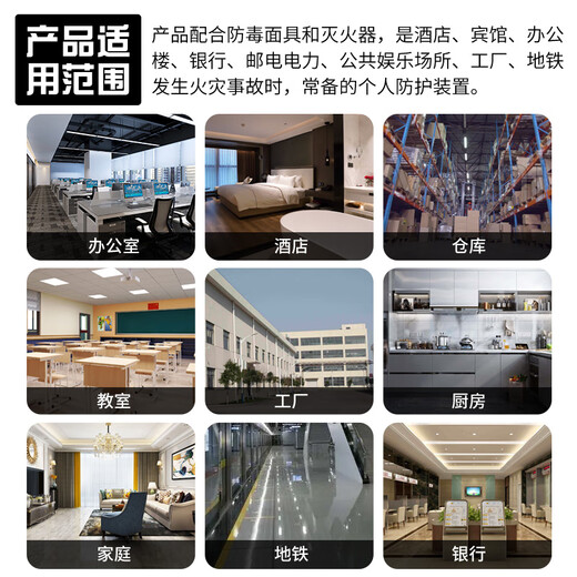 Giant wood firefighting household fireproof cloak, flame retardant and insulating fire blanket, clothes, cloak, fire blanket, mask, fire escape equipment, carbon fiber fireproof clothing + fire mask