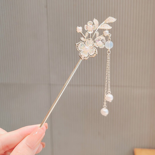 Verratti hairpin, lily of the valley, ancient style, rocking hairpin, classical pearl, Hanfu hairpin, fringed cheongsam hairpin, LM552 LM552 hairpin-Fuhua