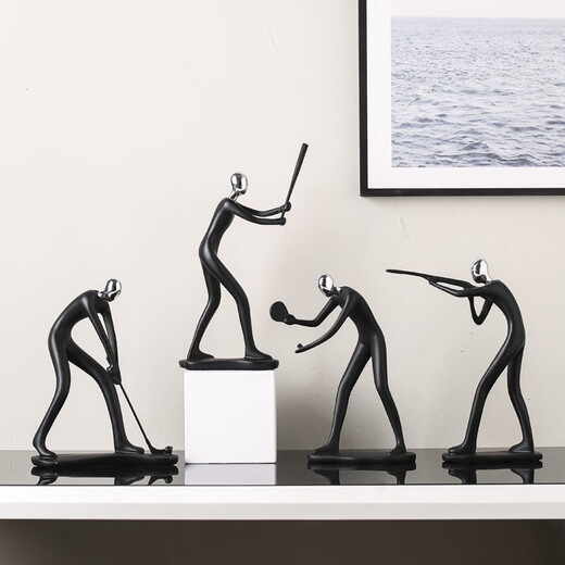 Fengyu Sunshine Nordic Sports Abstract Characters Decoration New House Decoration Ornaments Children's Room Children's Day Gifts Sports Trio