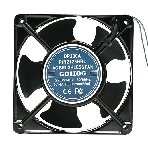 品代（PINDAI） DP200A 12038 12CM厘米220V交流机柜双滚珠电焊机电柜散热风扇