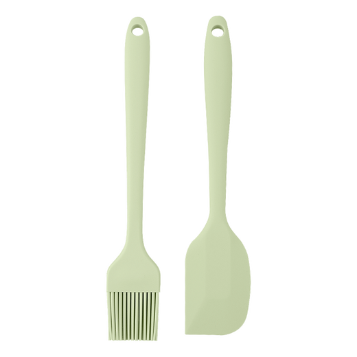 Pacation food brush baking tools silicone spatula high temperature resistant oil brush kitchen barbecue seasoning brush making cake mold oil brush + scraper set