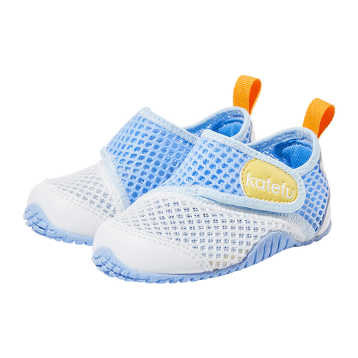 Carter Rabbit Children's Shoes Baby Toddler Shoes Autumn Children's Sandals Soft Sole Mesh Baby Shoes Boys and Girls Kindergarten Indoor Shoes White Blue 27 Inner Length 16.5cm Foot Length 15.6-16.2