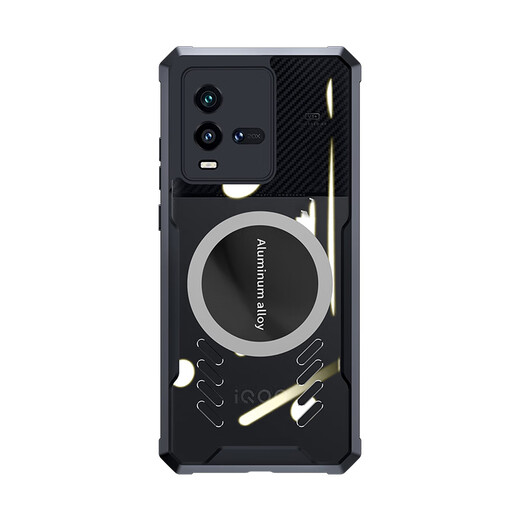 Ruisipai eignet sich für iqooneo10pro+Mobilfunkkoffer Z10Turbo+Case IQOO13/12 Schutz Neo9Spro New Cooling Full-Inclusive-Männer und Frauen E-Sport Hard Shell Anti-Fall-Fall-Fall mit hohem transparenten coolen schwarzen Graphenkühlungs-Lens All-Inclusive IQOO NEO10PRO+
