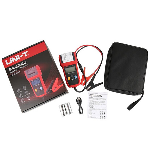 UNI-T-Batterie-Tester UT673A Automobil Battery Detektor Akkulaufzeit Batteriekapazität Interner Widerstandstest UT675A mit Druckfunktion USB-Datenübertragung