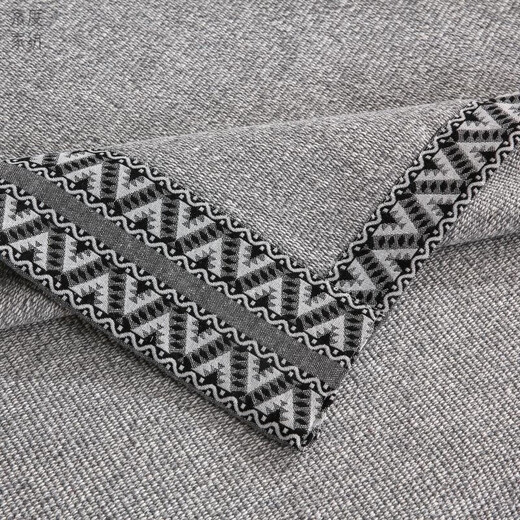 Jingdu new Chinese solid wood sofa cushion cotton and linen thickened sofa cushion 123 combination sofa cover non-slip sofa cushion cover modern Chinese style - gray 90*150cm